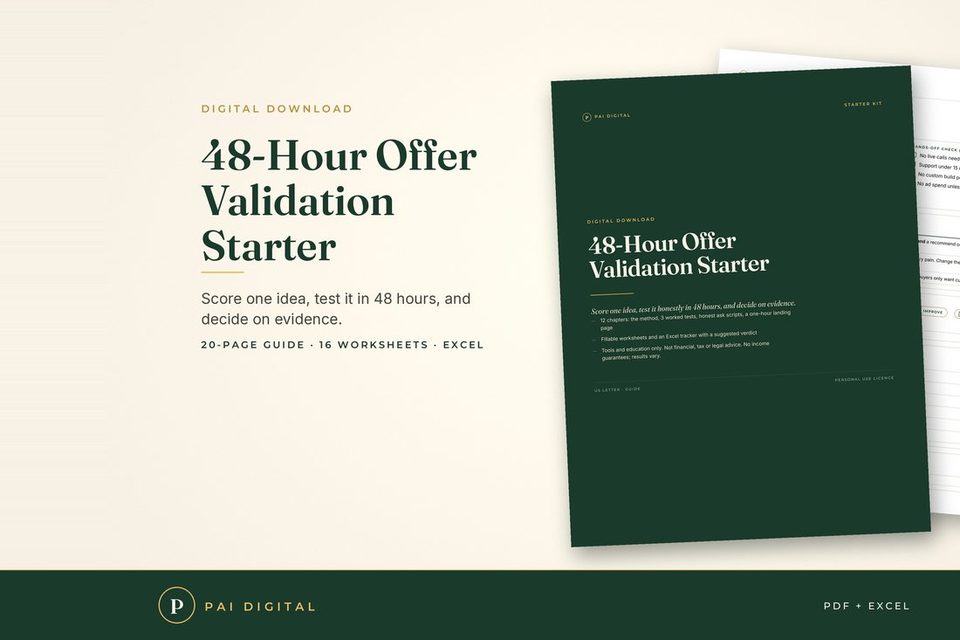 48-Hour Offer Validation Kit cover