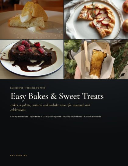 Cover of the Easy Bakes & Sweet Treats recipe pack