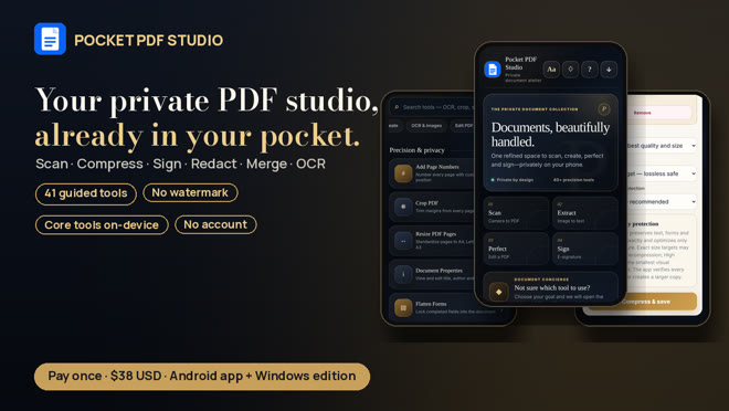 Pocket PDF Studio v41 cover