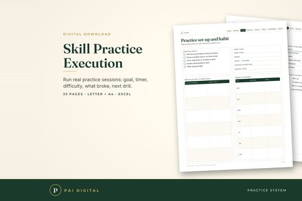 SPE-001 Deliberate Practice Planner & Skill Log cover