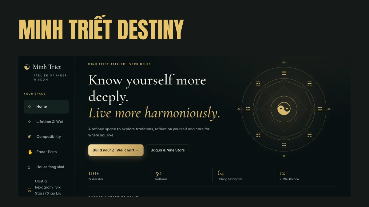 Real Minh Triết Destiny home screen